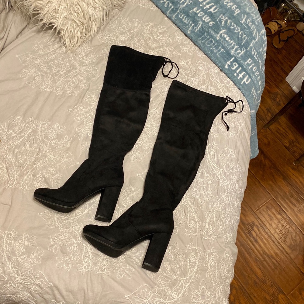 Black knee high boots!